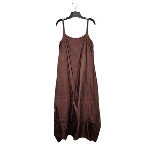 Mary Michele Little Women's Sophie Midi Slipdress Brown- S